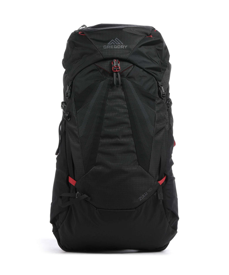 gregory backpack zulu 40 Gregory Zulu 40 RC MD/LG Hiking backpack recycled ripstop polyester volcanic black