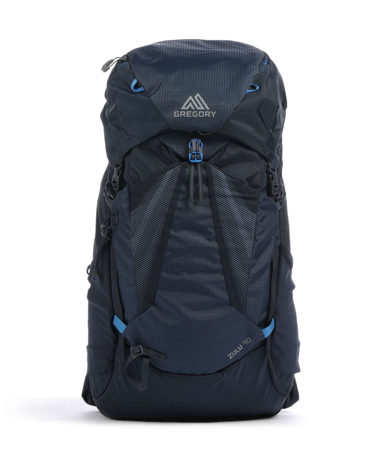 gregory backpack 40 zulu Gregory Zulu 40 RC SM/MD Hiking backpack recycled ripstop polyester halo blue