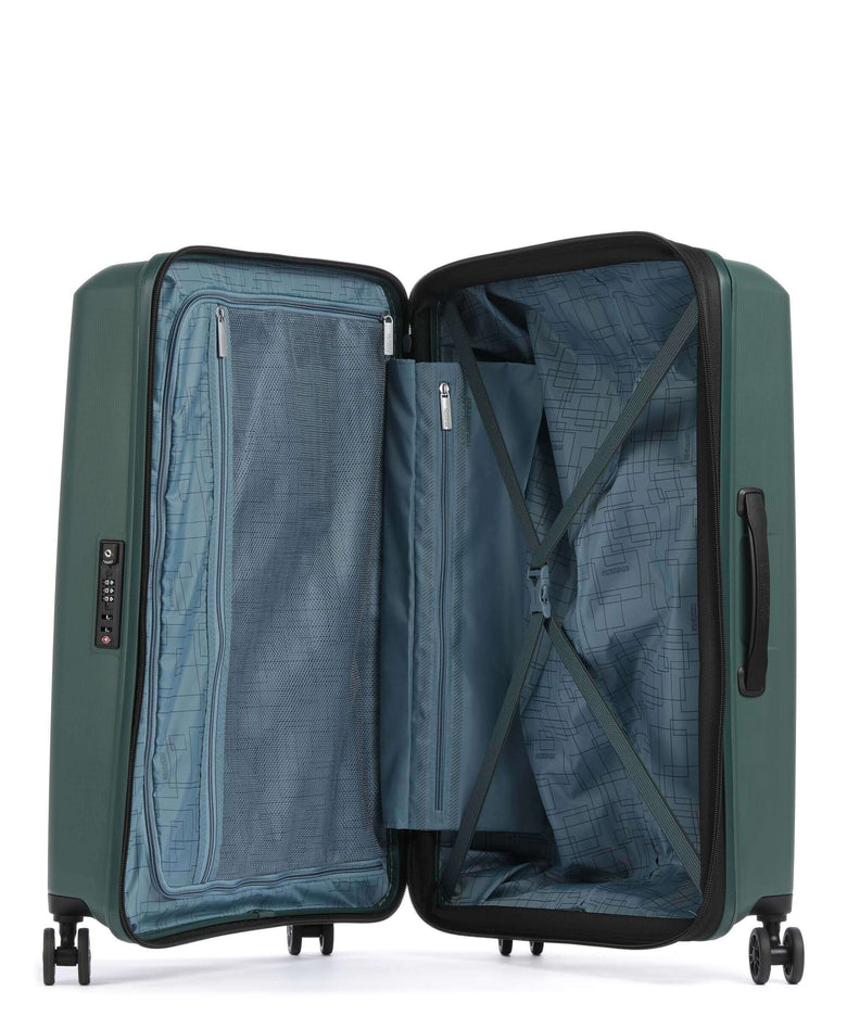 American Tourister Aerostep Spinner (4 wheels) dark forest