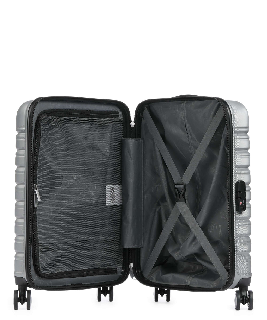 American Tourister Flashline Spinner (4 wheels) sky silver