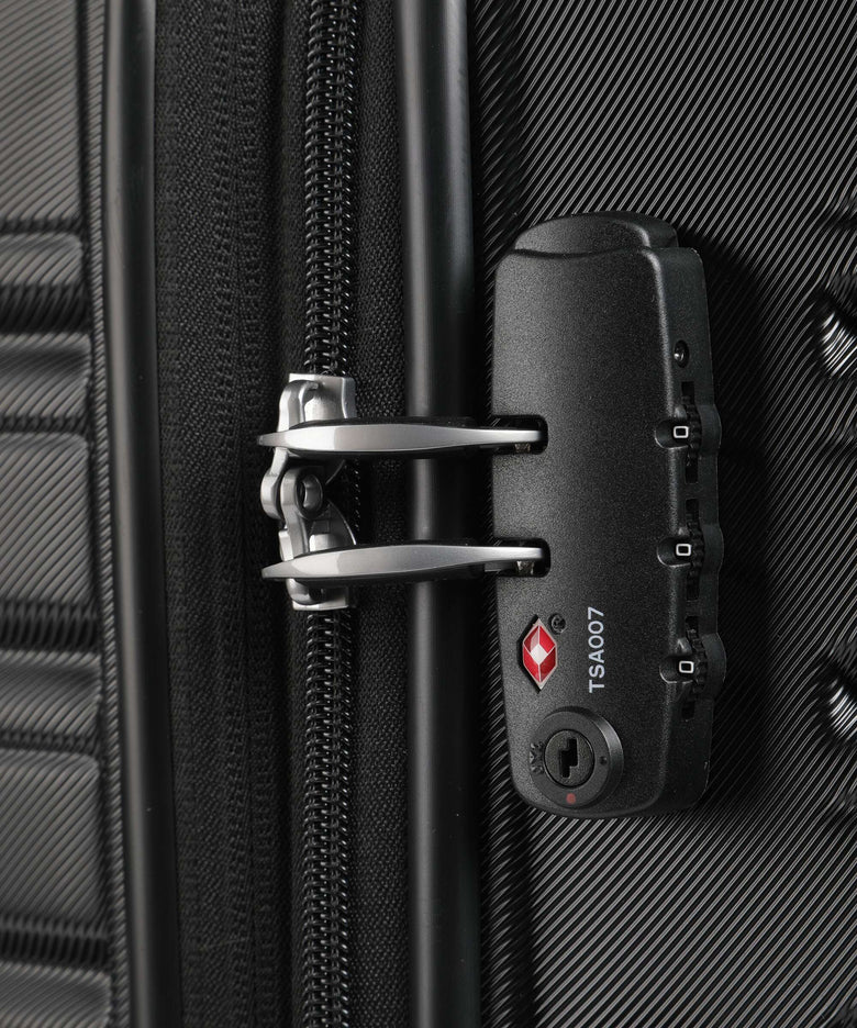 American Tourister Flashline Spinner (4 wheels) shadow black