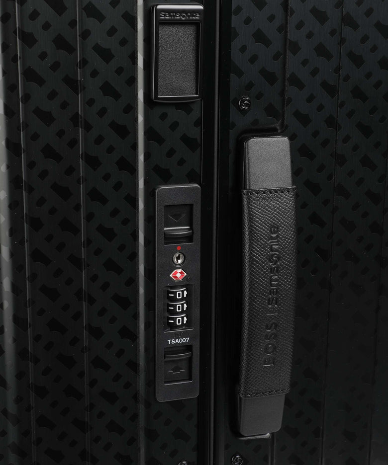 Samsonite Lite-Box Alu / Boss Spinner (4 wheels) graphite monogram