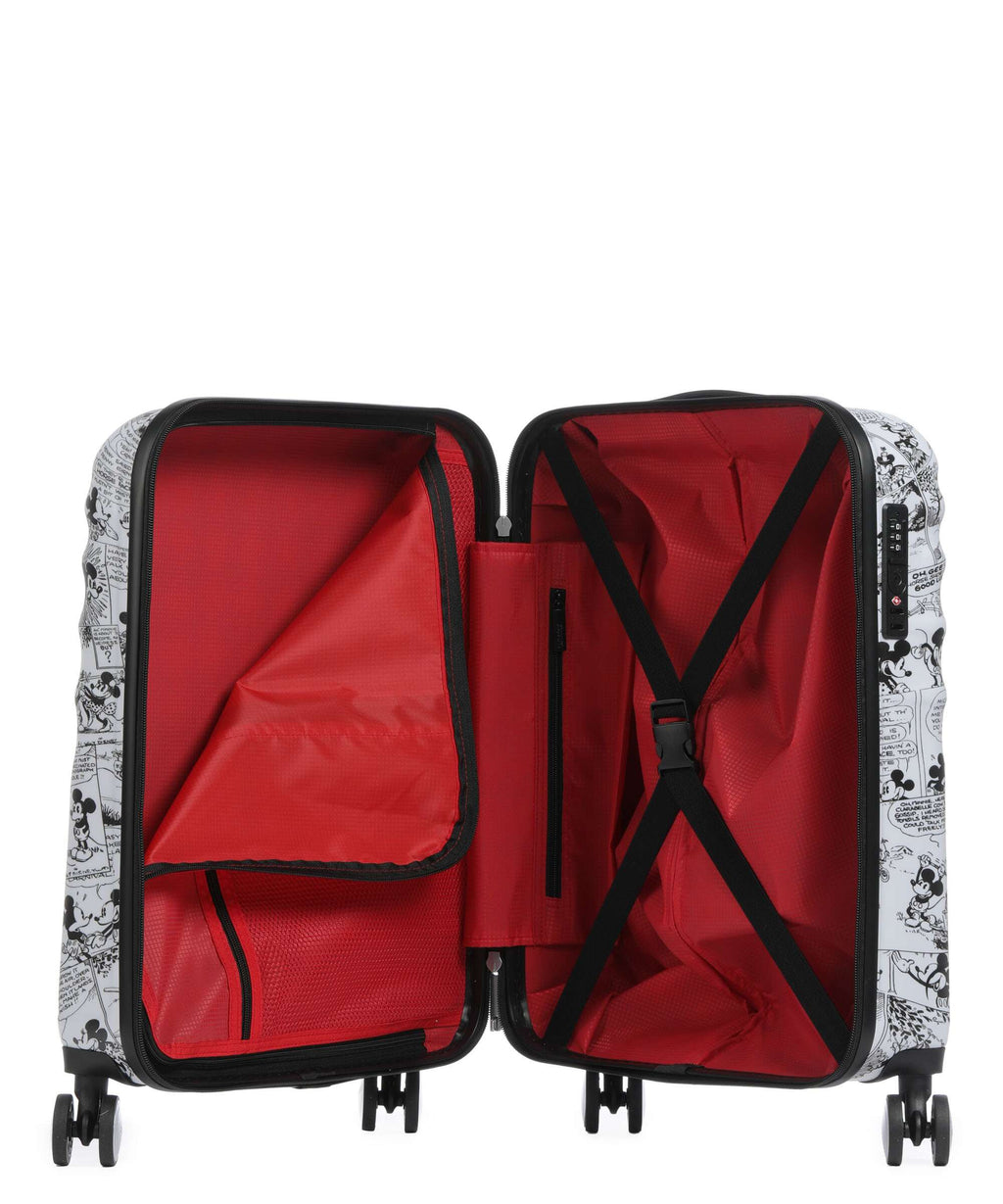 American Tourister Wavebreaker Disney Spinner (4 wheels) minnie comics/white