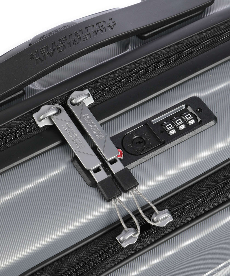 American Tourister Flashline Spinner (4 wheels) sky silver