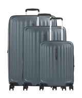 Samsonite Fyrm Suitcase set (4 wheels) steel blue