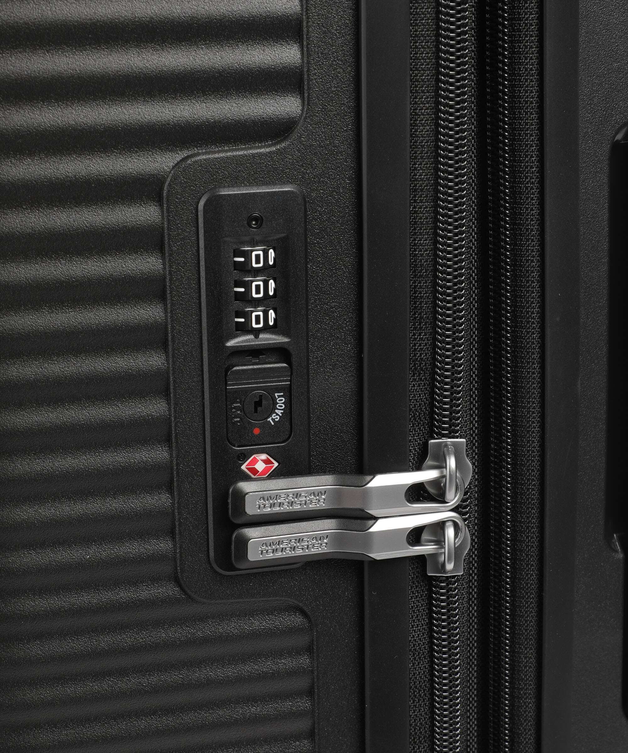 American Tourister Soundbox Spinner (4 wheels) bass black 80 cm