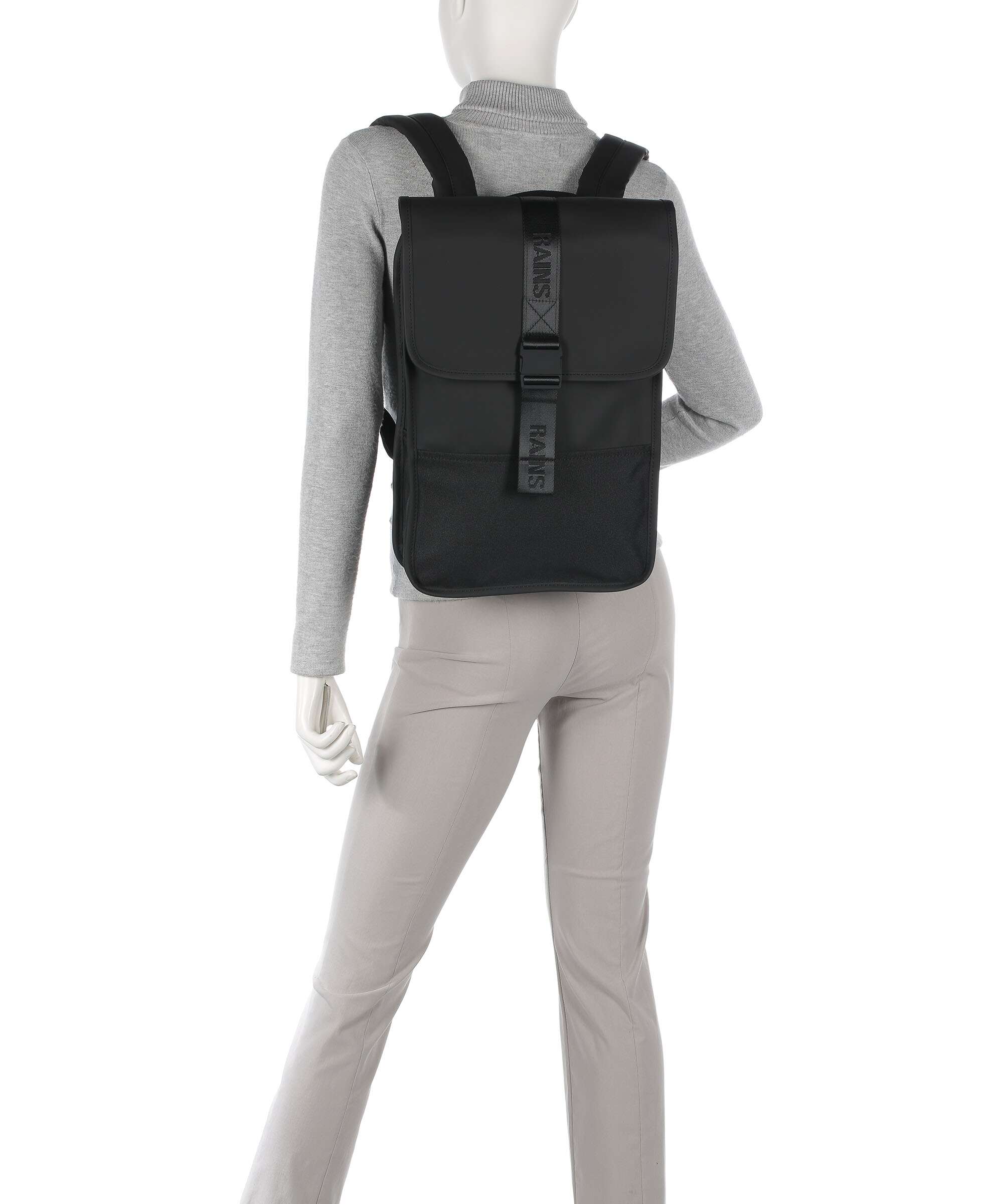 Rains Mini Backpack polyurethane, polyester black