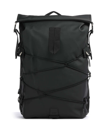 Rains Trail Cord Rolltop backpack black