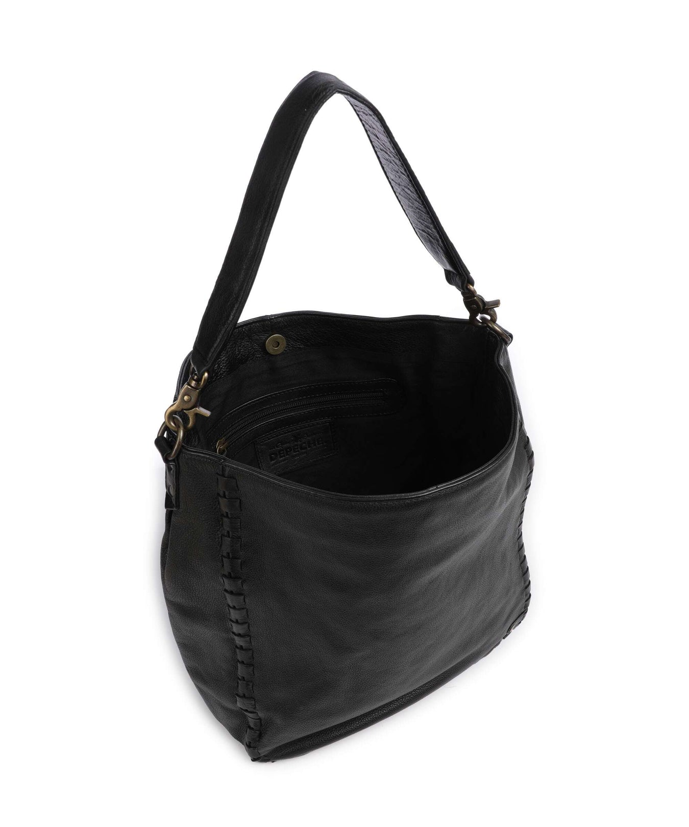 Depeche Tailors Stitch Shoulder bag black