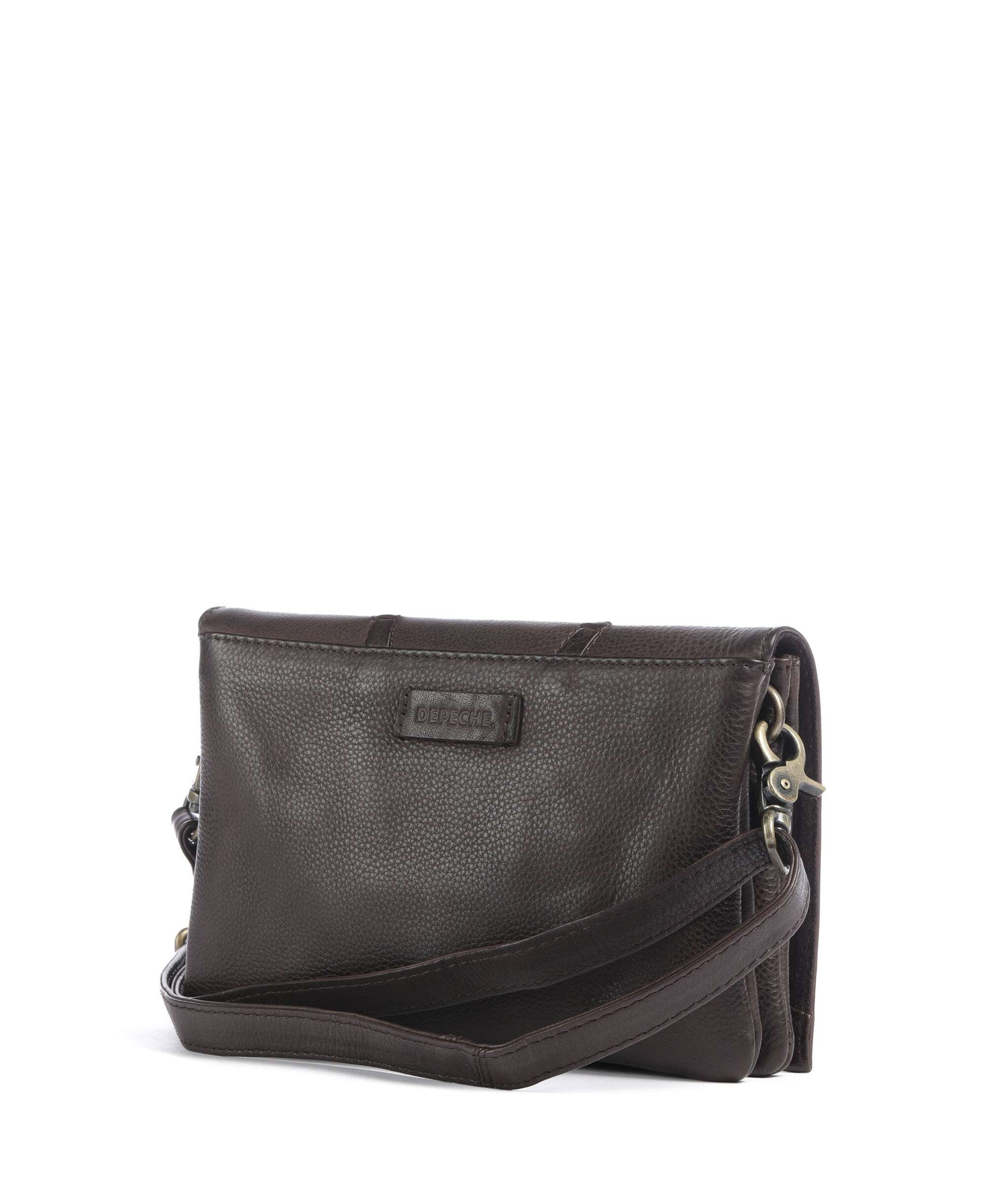 Depeche Tailors Stitch Crossbody bag chocolate