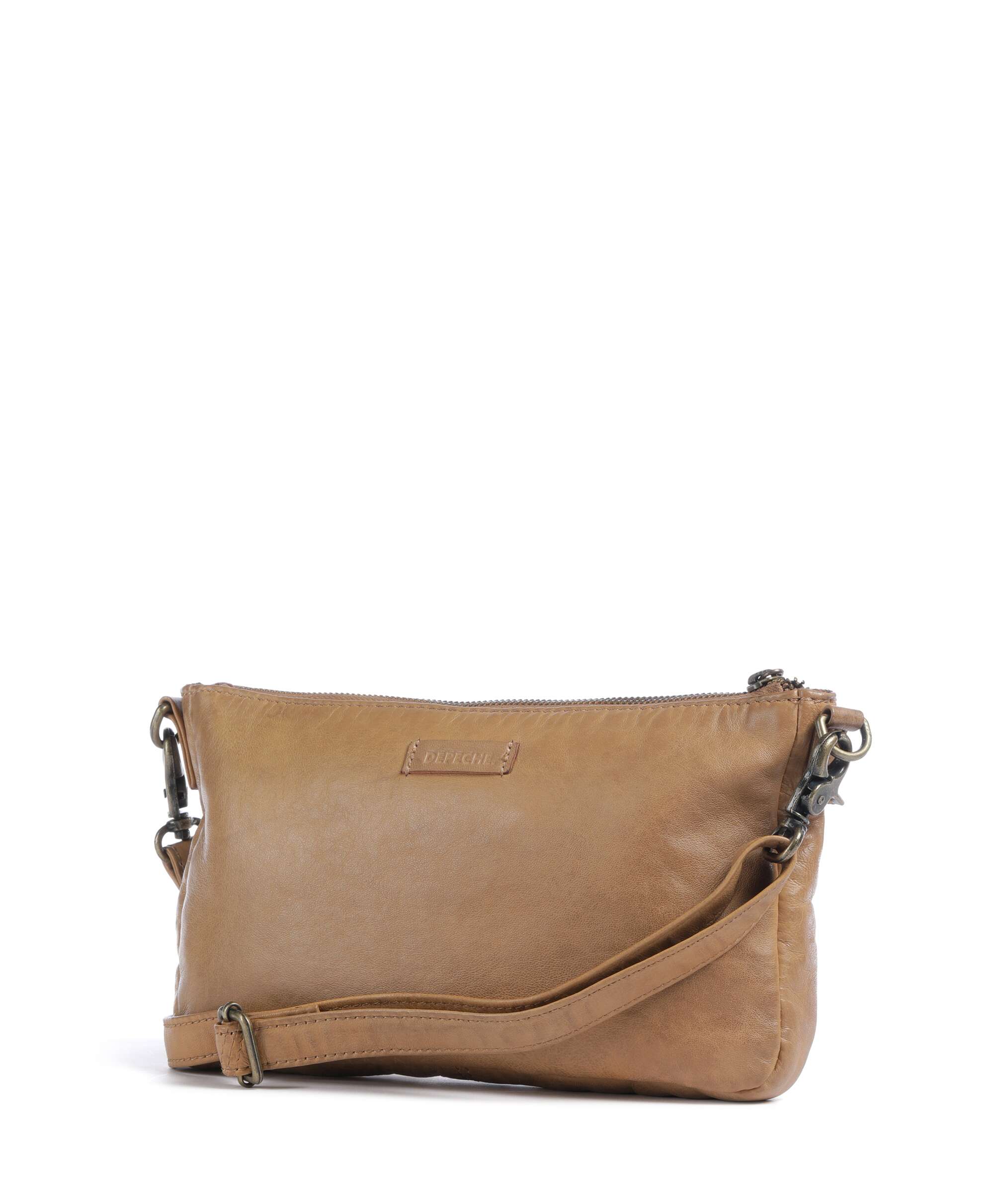 Depeche Power Field Crossbody bag lamb leather camel - 17060-156