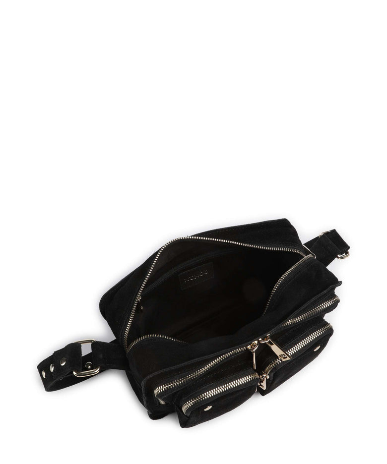 Núnoo Suede Ellie Shoulder bag black