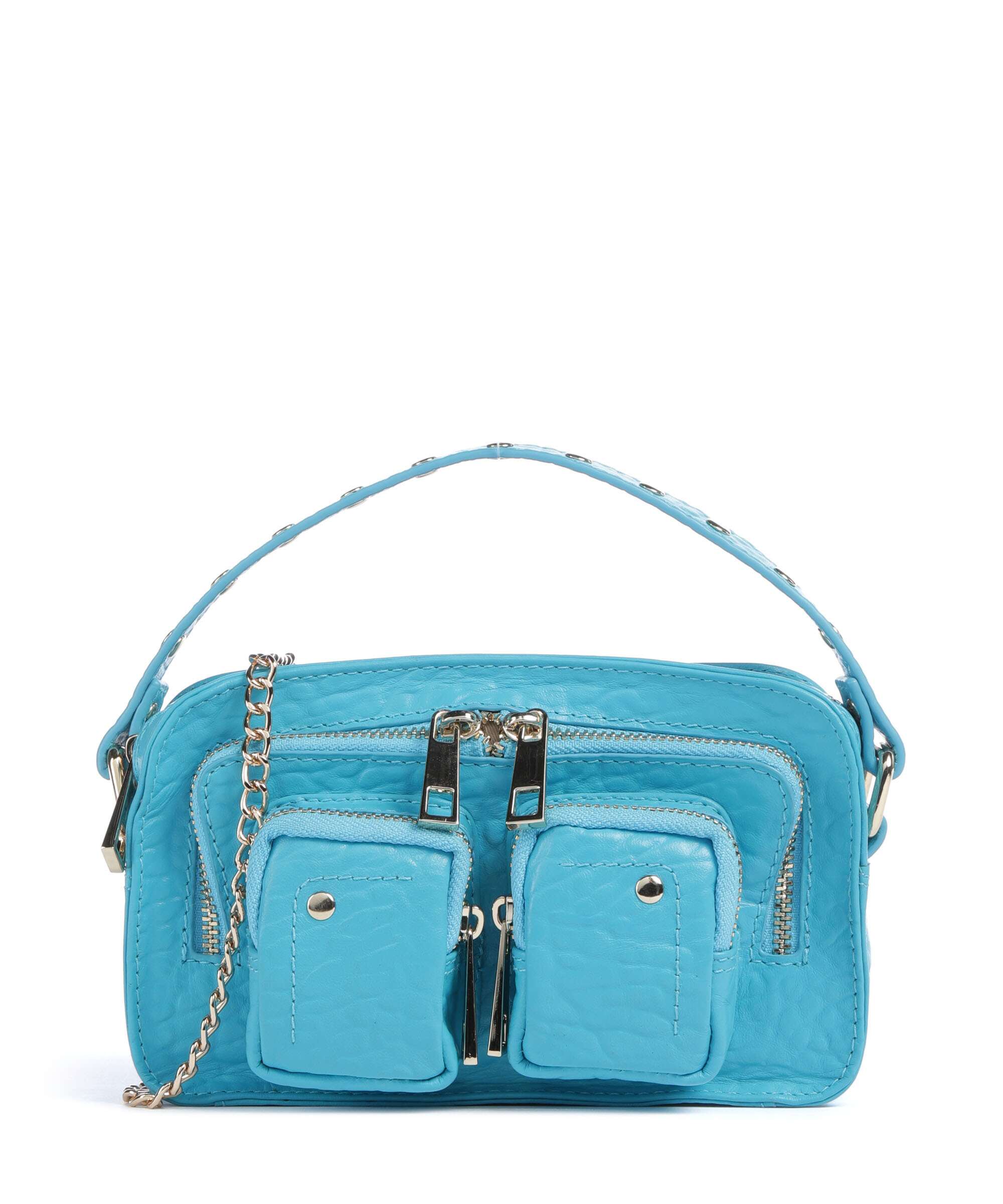 Núnoo New Zealand Helena Crossbody bag leather bright blue