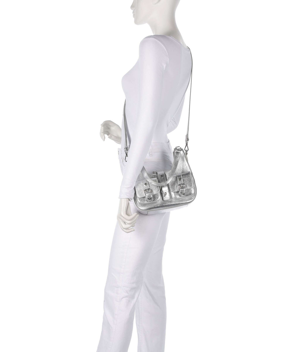 Núnoo Metallic Small Alva Shoulder bag silver