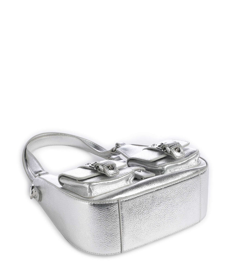 Núnoo Metallic Small Alva Shoulder bag silver