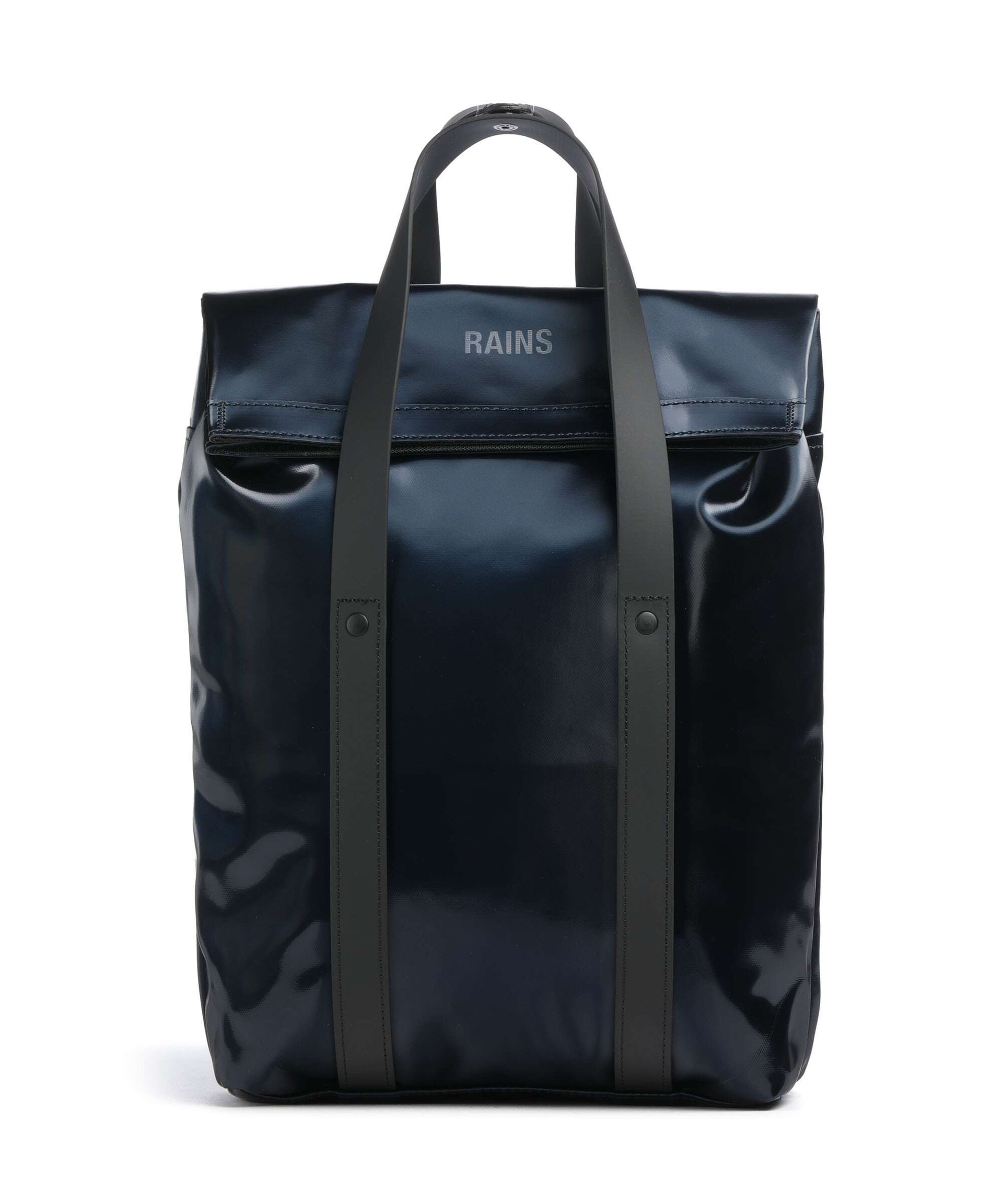 rains backpack shiny black Depth Mini R13020-129 hikes or studies Rains SIBU CLIP FRONT BACKPACK