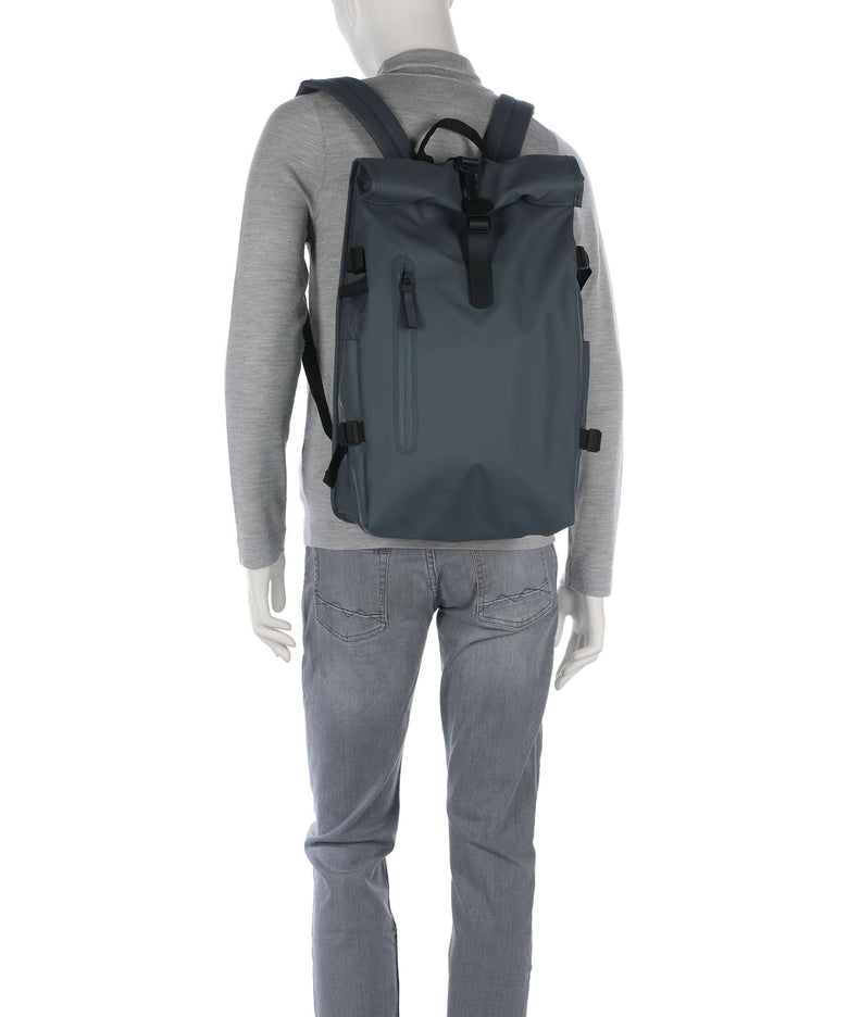 rains oversize backpack Rains Large Rolltop backpack 16″ polyester, polyurethane lagoon