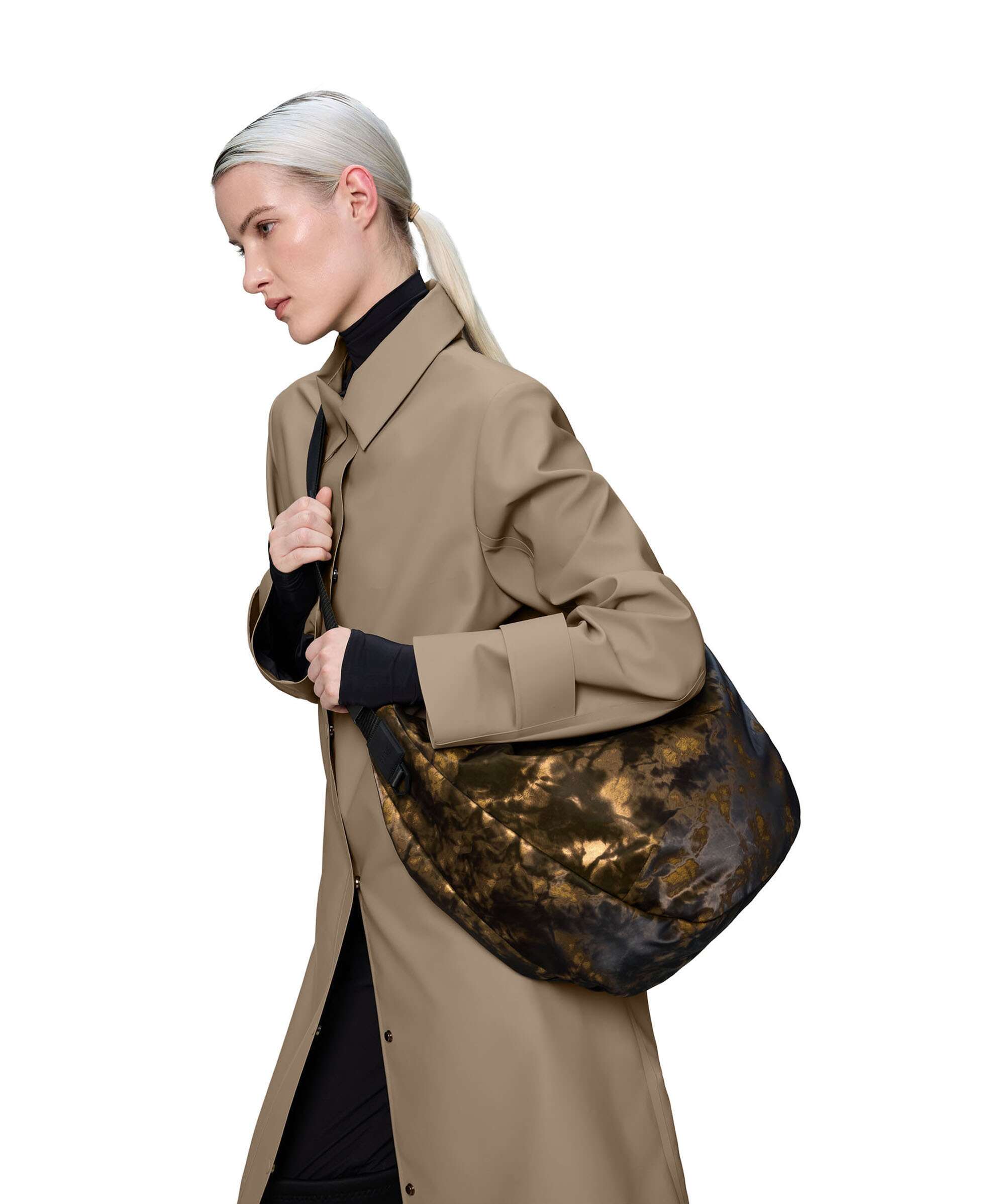 Rains Valera Large Hobo bag muddy