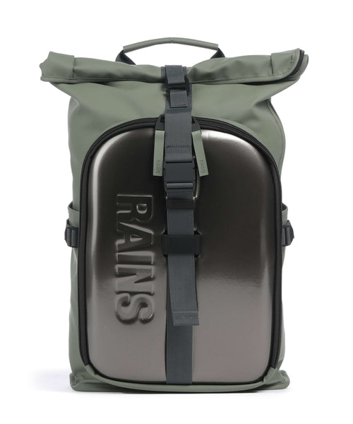 Rains Texel Moulded Rolltop backpack well