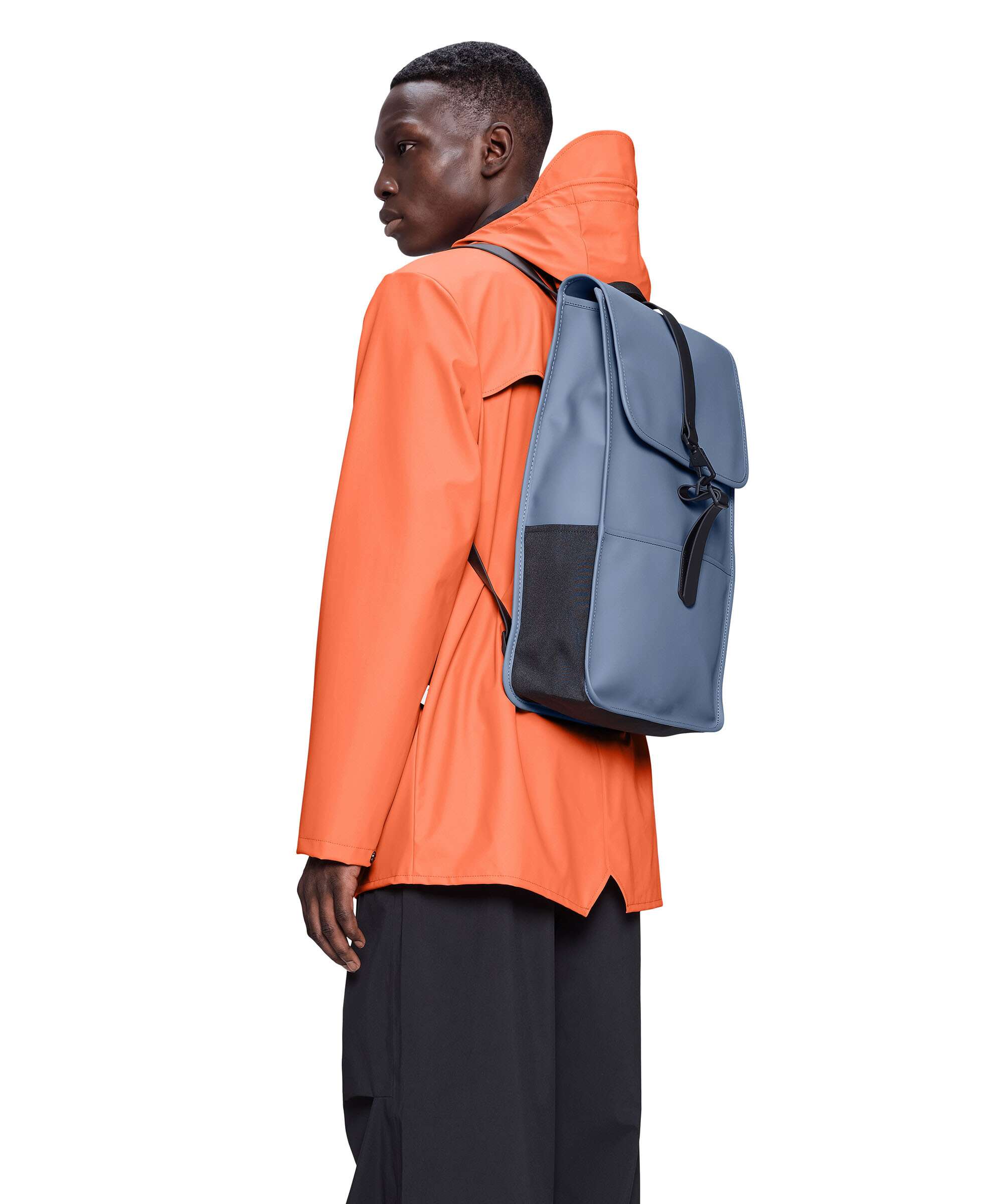 Rains Backpack polyurethane, polyester blue dusk