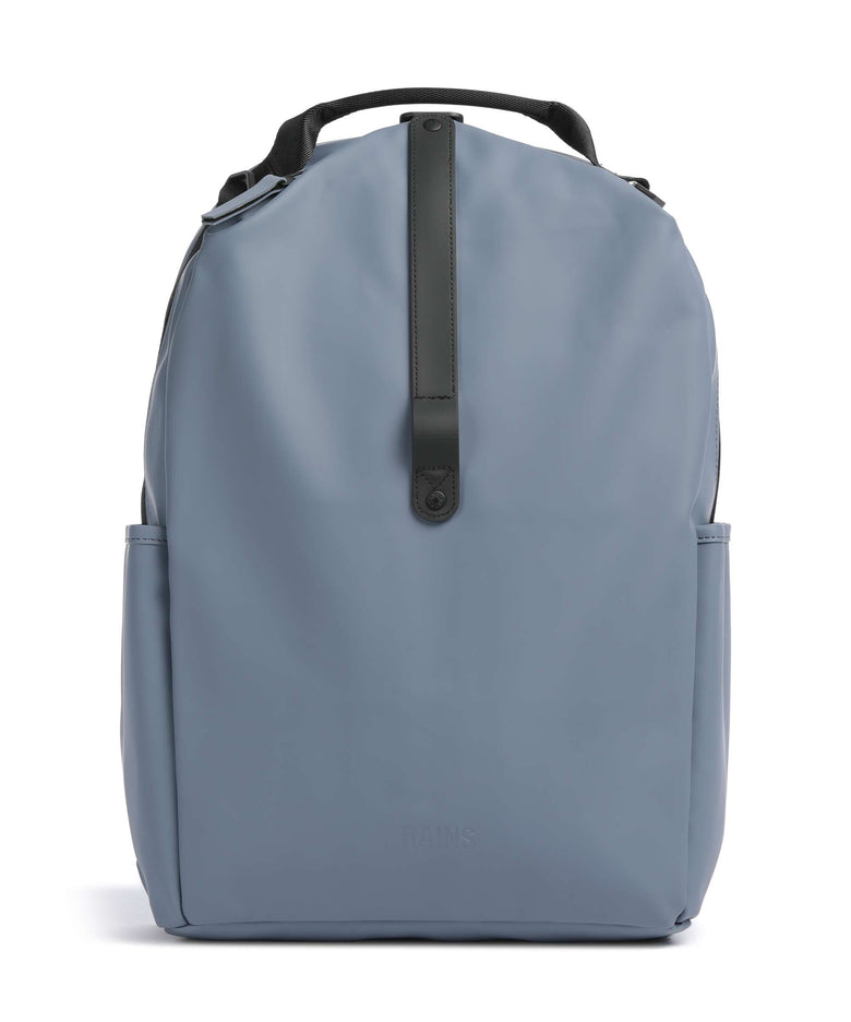 rains buckle-fastening flat backpack Rains Rolltop Rucksack in Black for $150 clip closure at the front Rains Clip Front Backpack polyester,