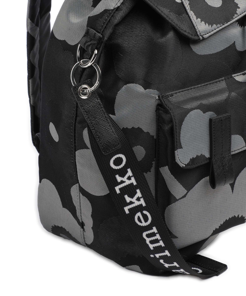 Marimekko Everything Unikko L Backpack grey/dark grey/black