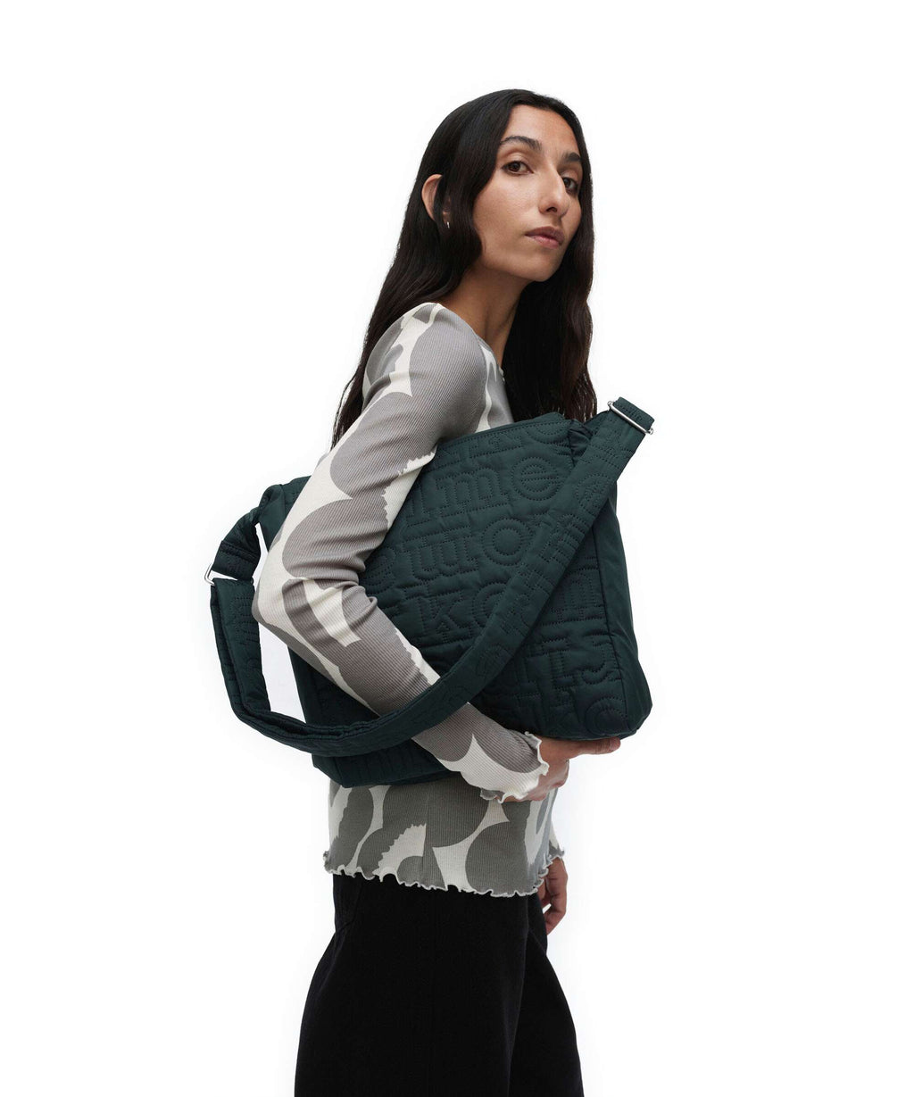 Marimekko Joy M Logo Crossbody bag dark green