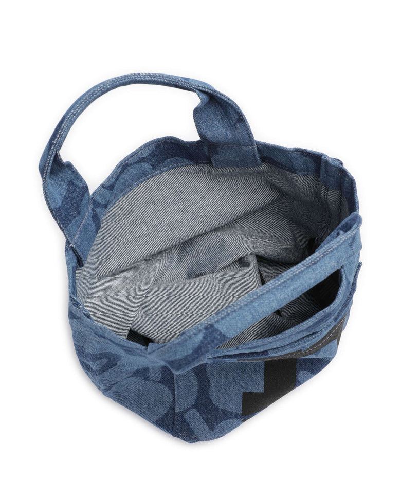 Marimekko Unikko Mono Mini Handbag mid indigo