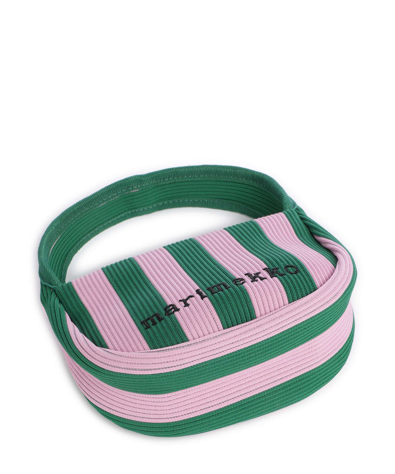Marimekko Knitted Merirosvo Handbag pink/dark green