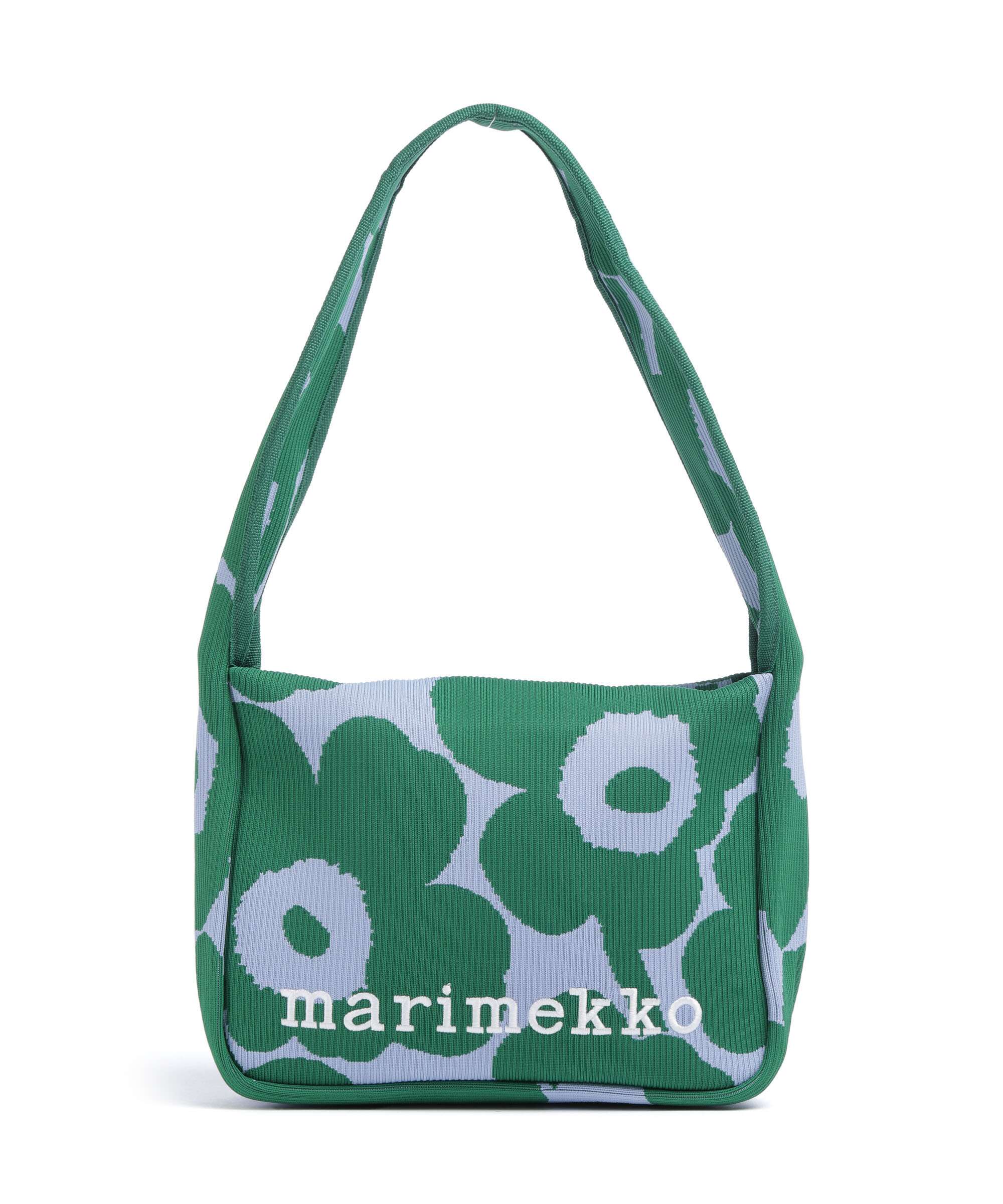 Marimekko Knitted Unikko Shoulder bag polyester dark green/blue