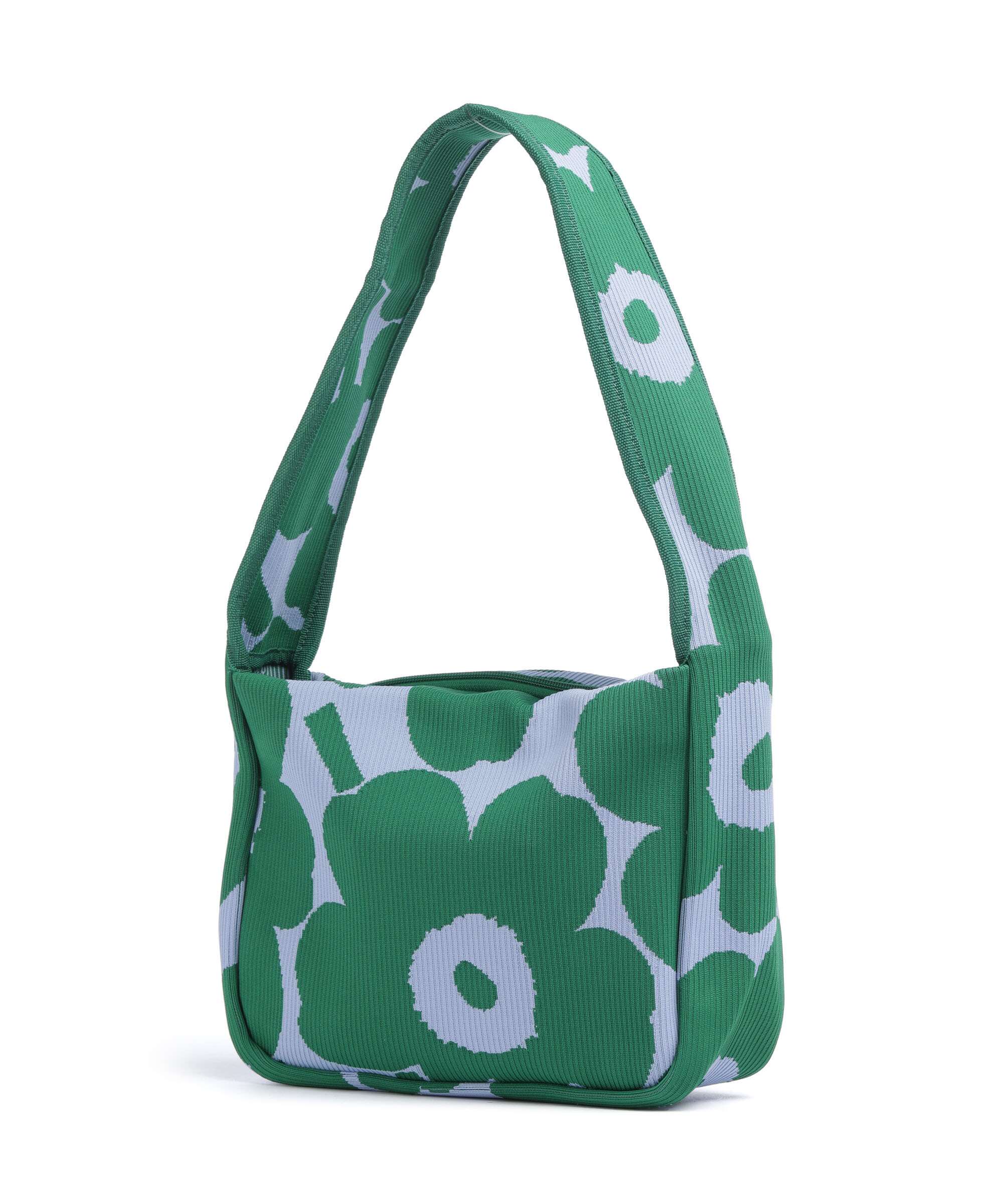 Marimekko Knitted Unikko Shoulder bag polyester dark green/blue