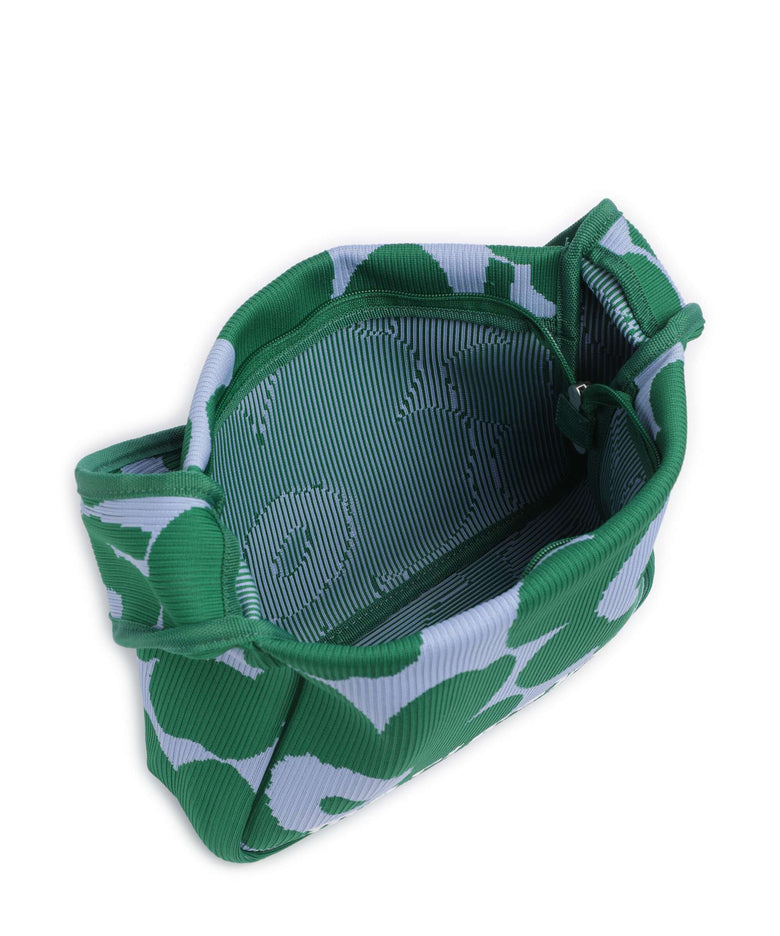 Marimekko Knitted Unikko Shoulder bag dark green/blue