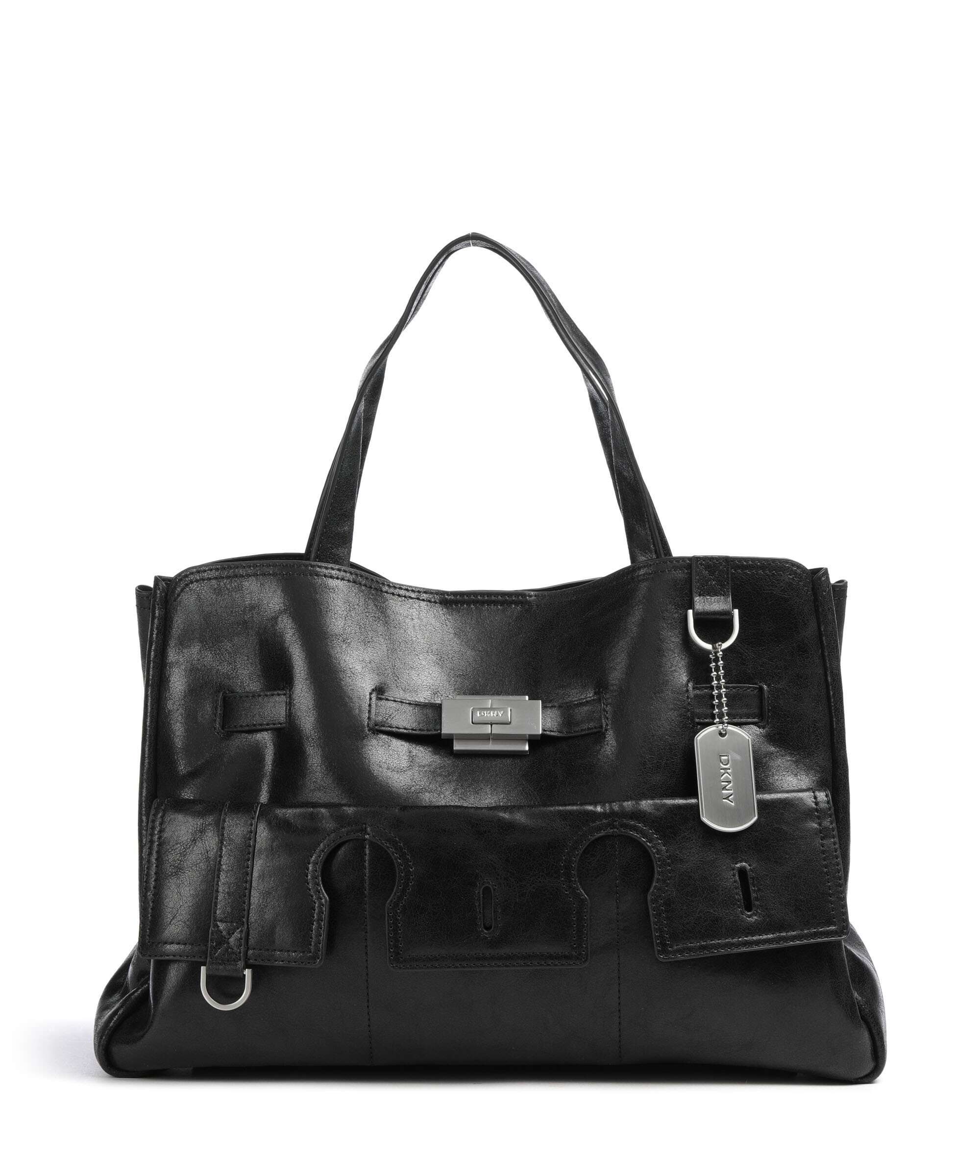DKNY Bryar Large Handbag black/silver