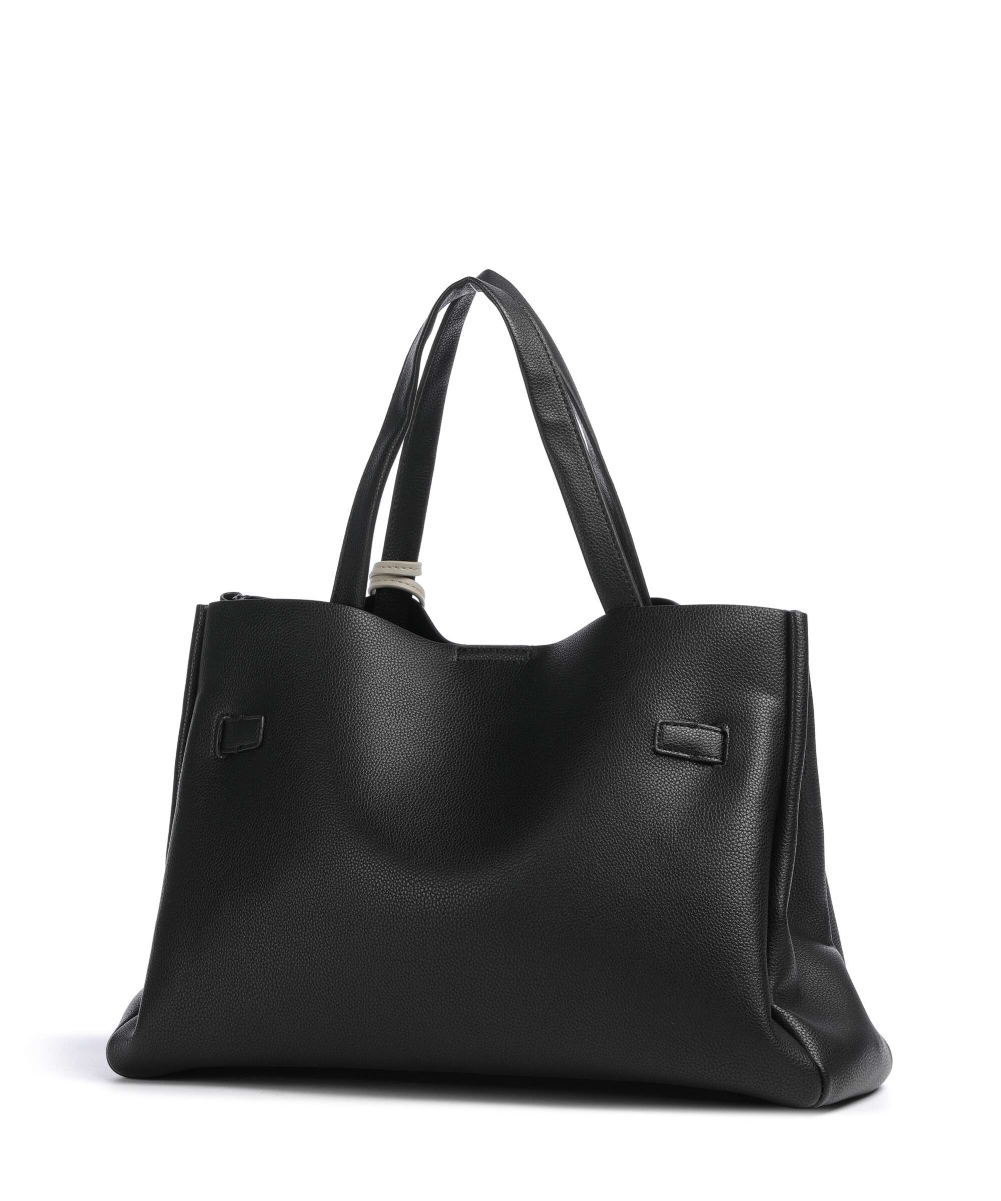 DKNY Leather handbag Archive y2k グランジ DKNY Bryar Large Handbag imitation leather black/silver - R62DAK43
