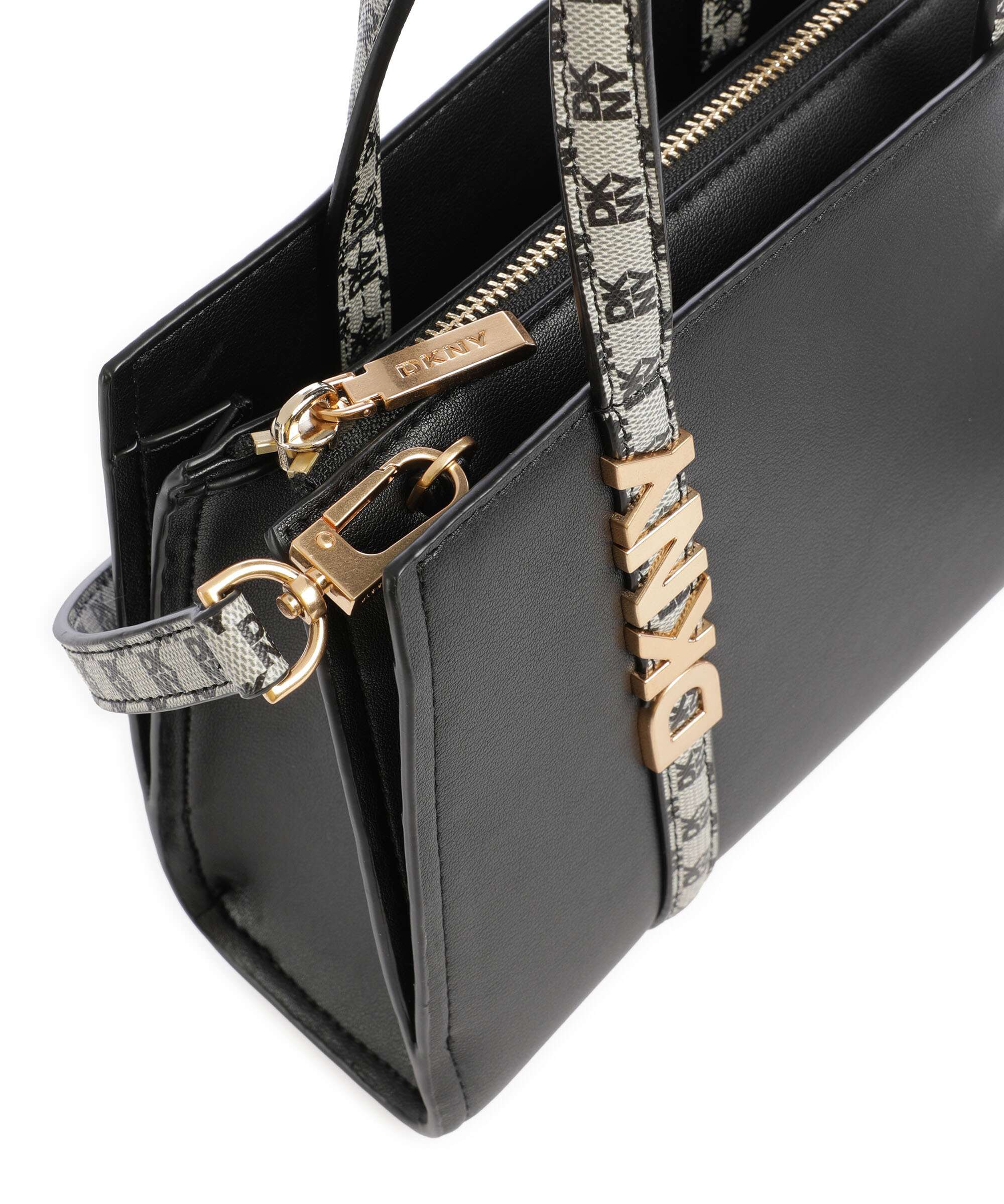 DKNY Avril Small Handbag imitation leather black/gold - R62D6G56