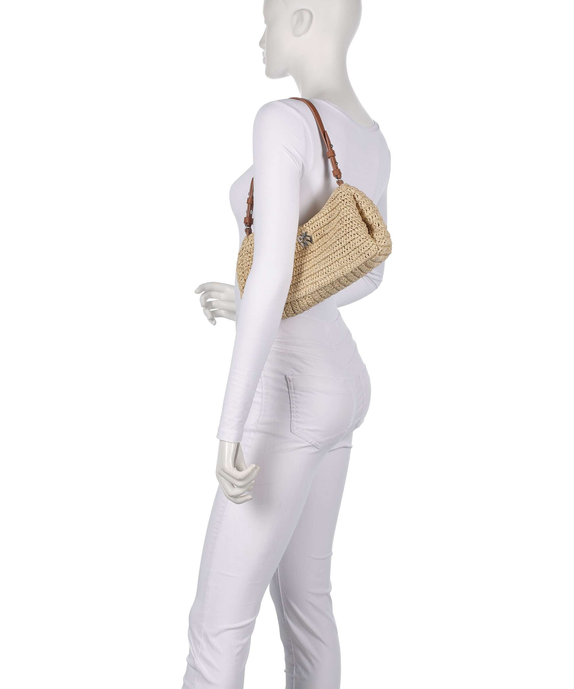 DKNY Remy Shoulder bag bast natural/saddle - R613YE54-AR9 – WARDOW