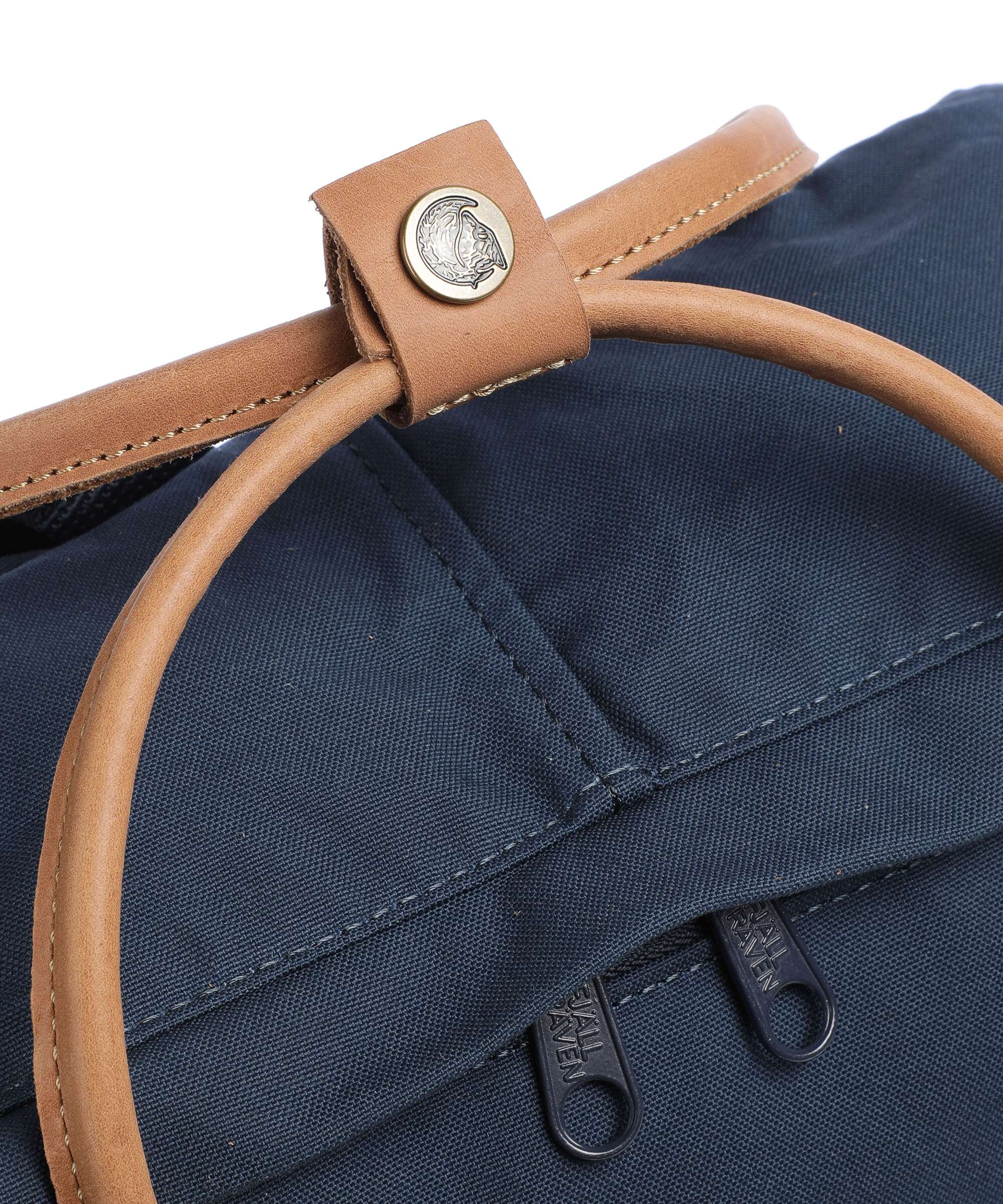 fjällräven kanken no.2 rucksack navy Kånken No. 2 Backpack organic cotton, recycled polyester Side slip pocket for G Loomis Fly Rod Stretch Size:Baby Bass