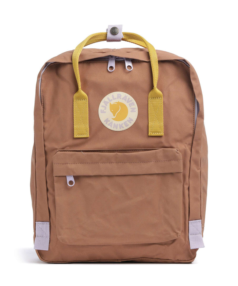 Fjällräven Kånken Koncept Backpack vinylon khaki dust/kantarell