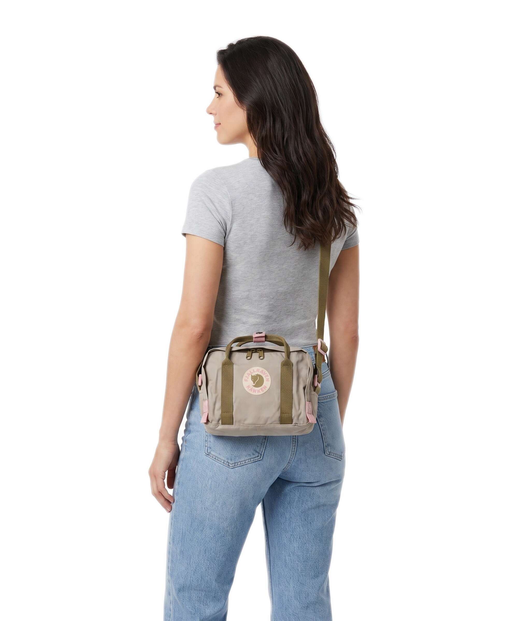 Fjällräven Kånken One Size Crossbody bag vinylon fossil/foliage