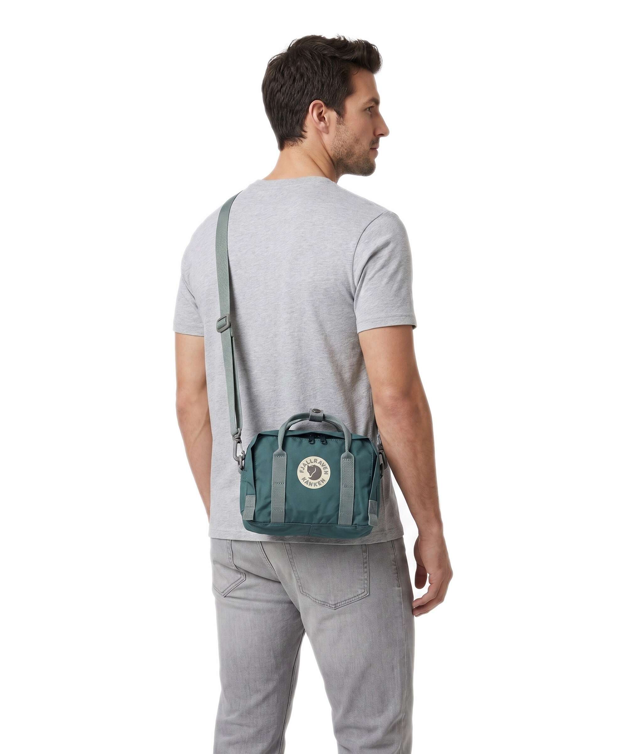 Fjällräven Kånken One Size Crossbody bag vinylon teal/frost green