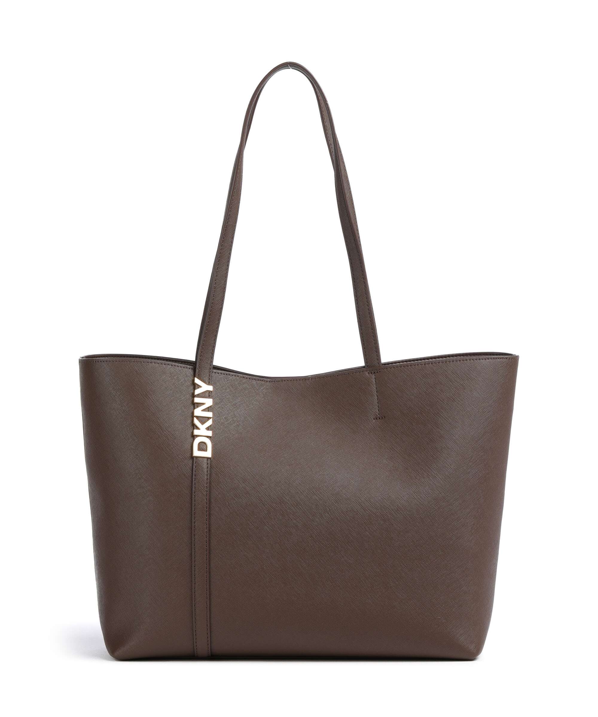 DKNY Avril Tote bag saffiano cow leather chocolate - R52AKG54-CHC