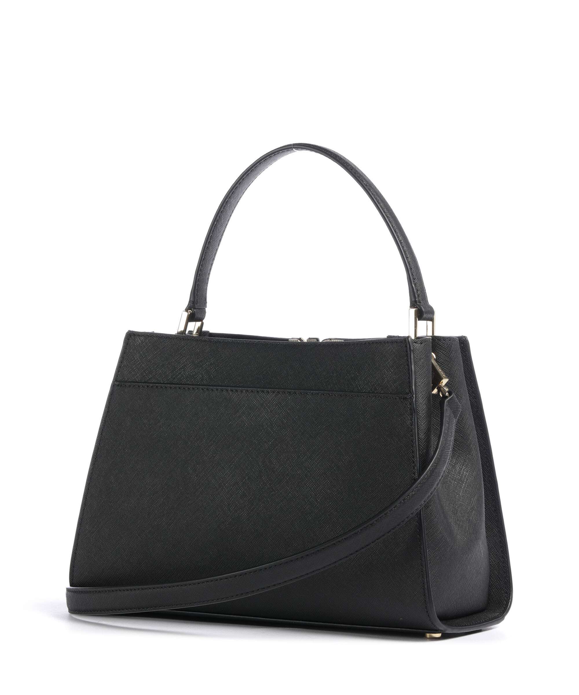DKNY Foster Medium Handbag saffiano cow leather black/gold