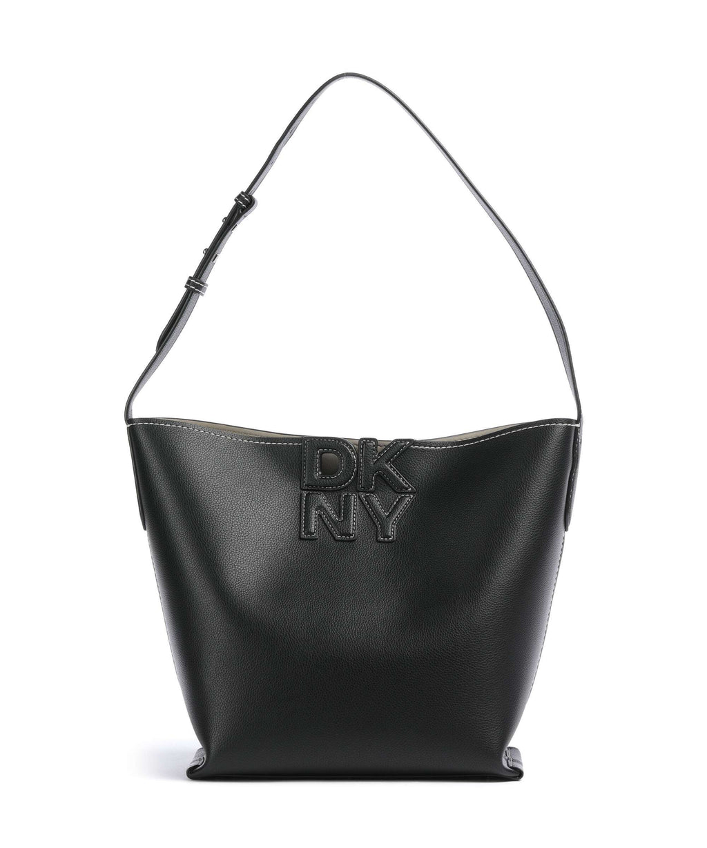 DKNY Nicole Hobo bag black/light taupe