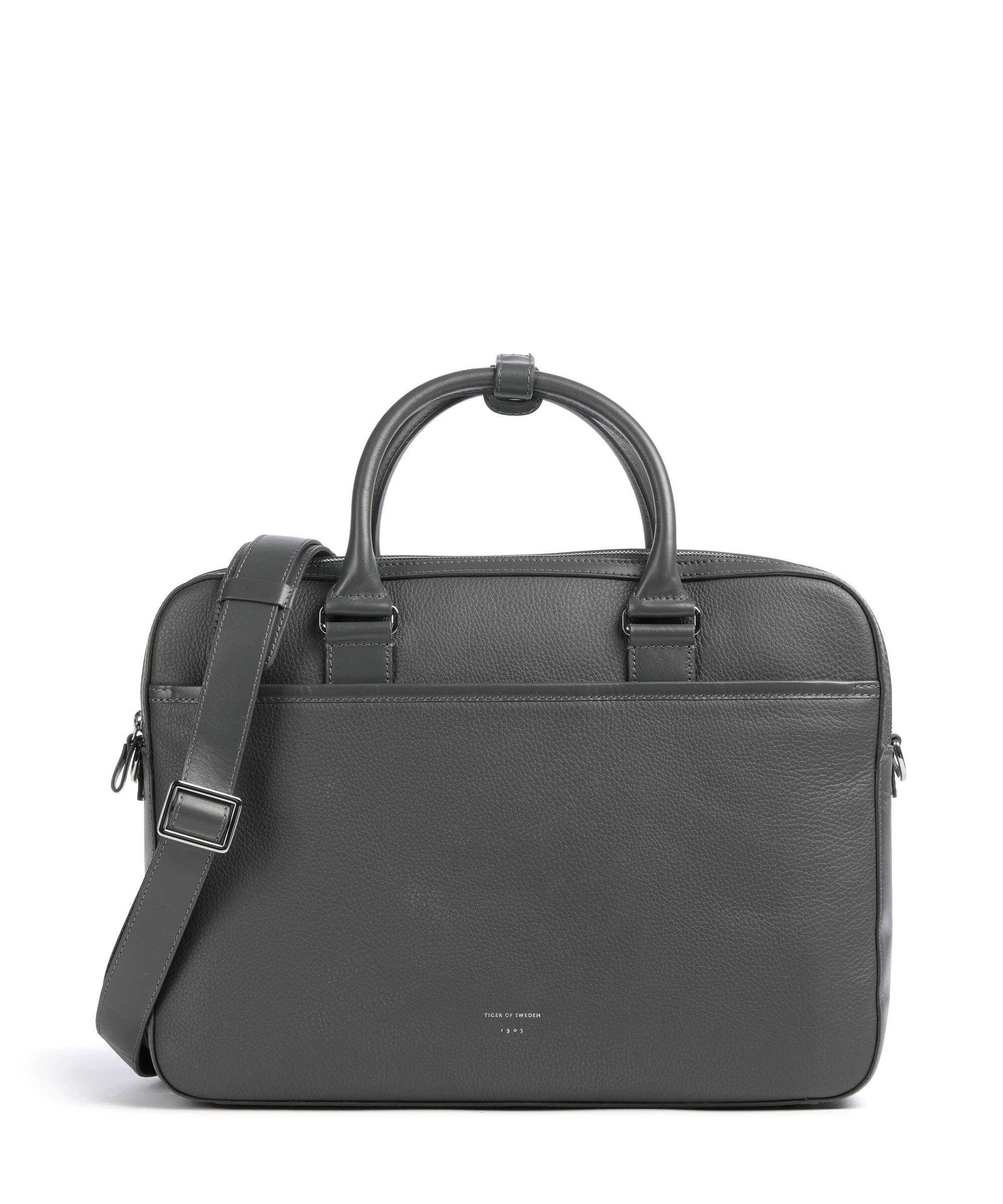Tiger of Sweden Burin Briefcase 16″ grained cow leather triumph