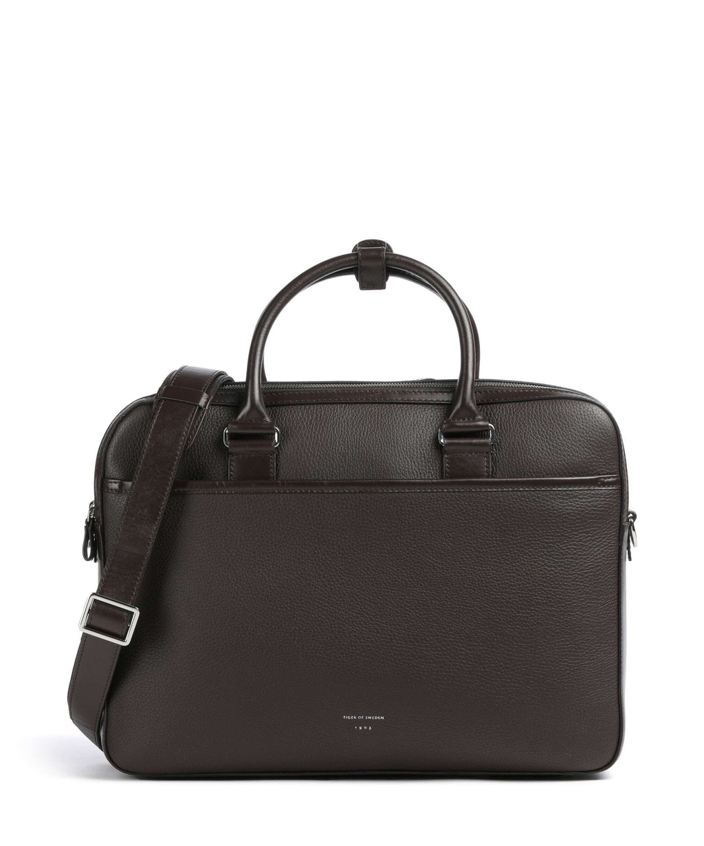 Tiger of Sweden Burin Briefcase dark brown