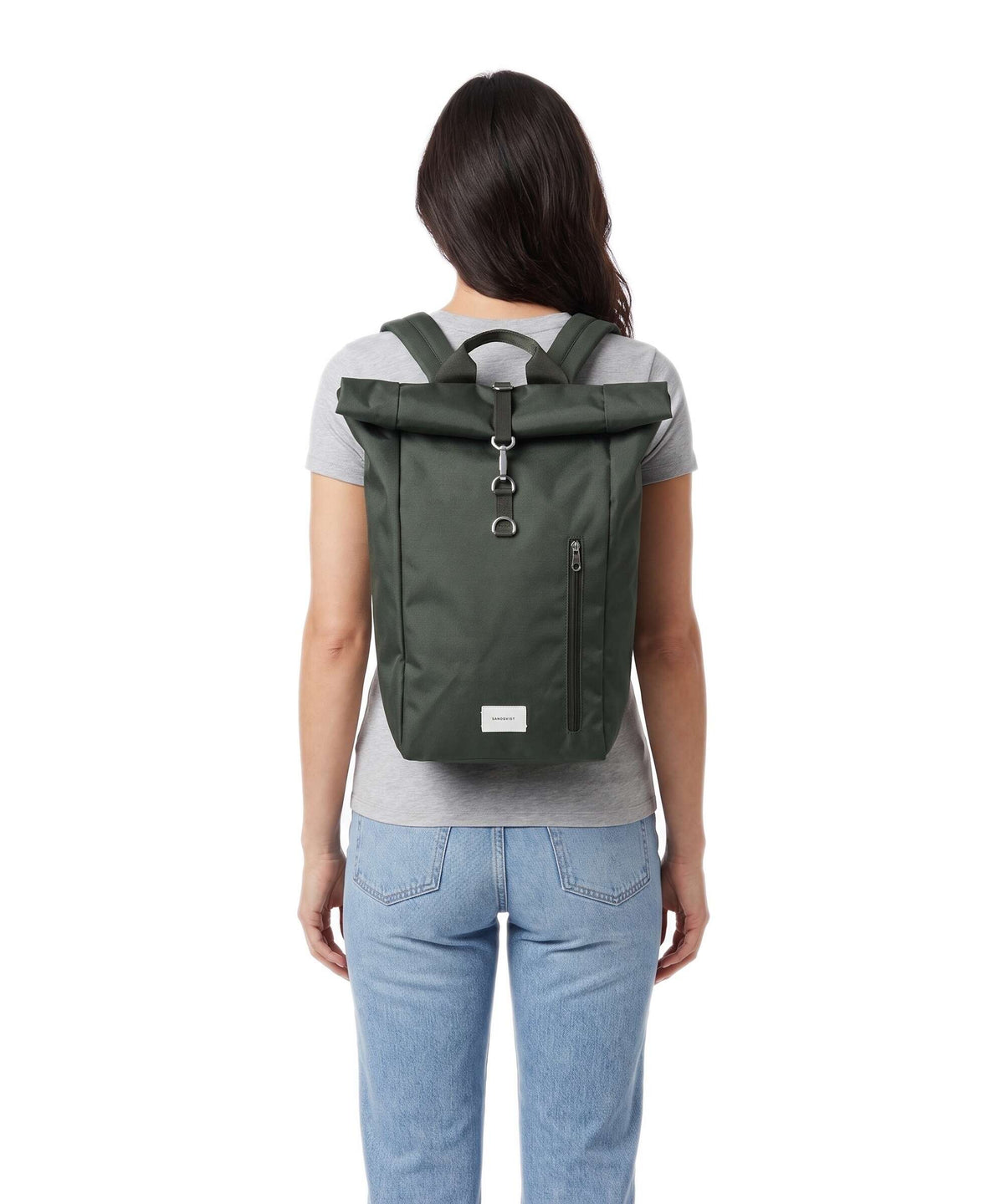 Sandqvist Ground L Rolltop backpack dawn green