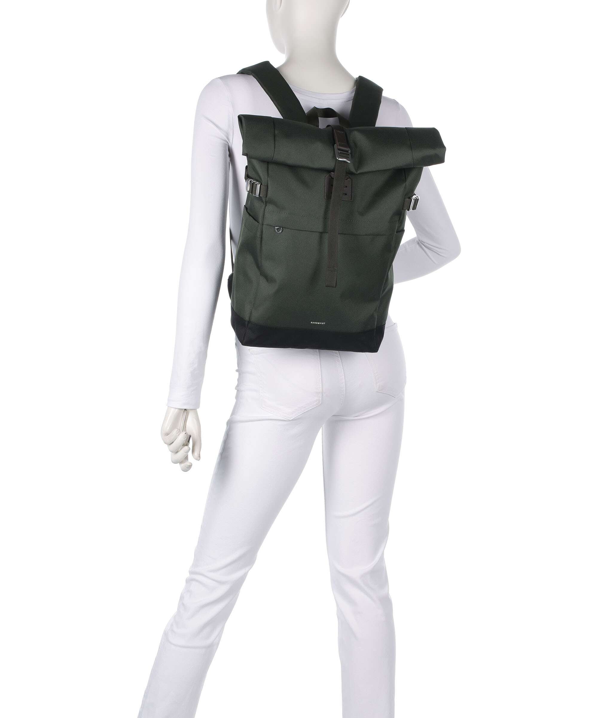Sandqvist Icon M Rolltop backpack black