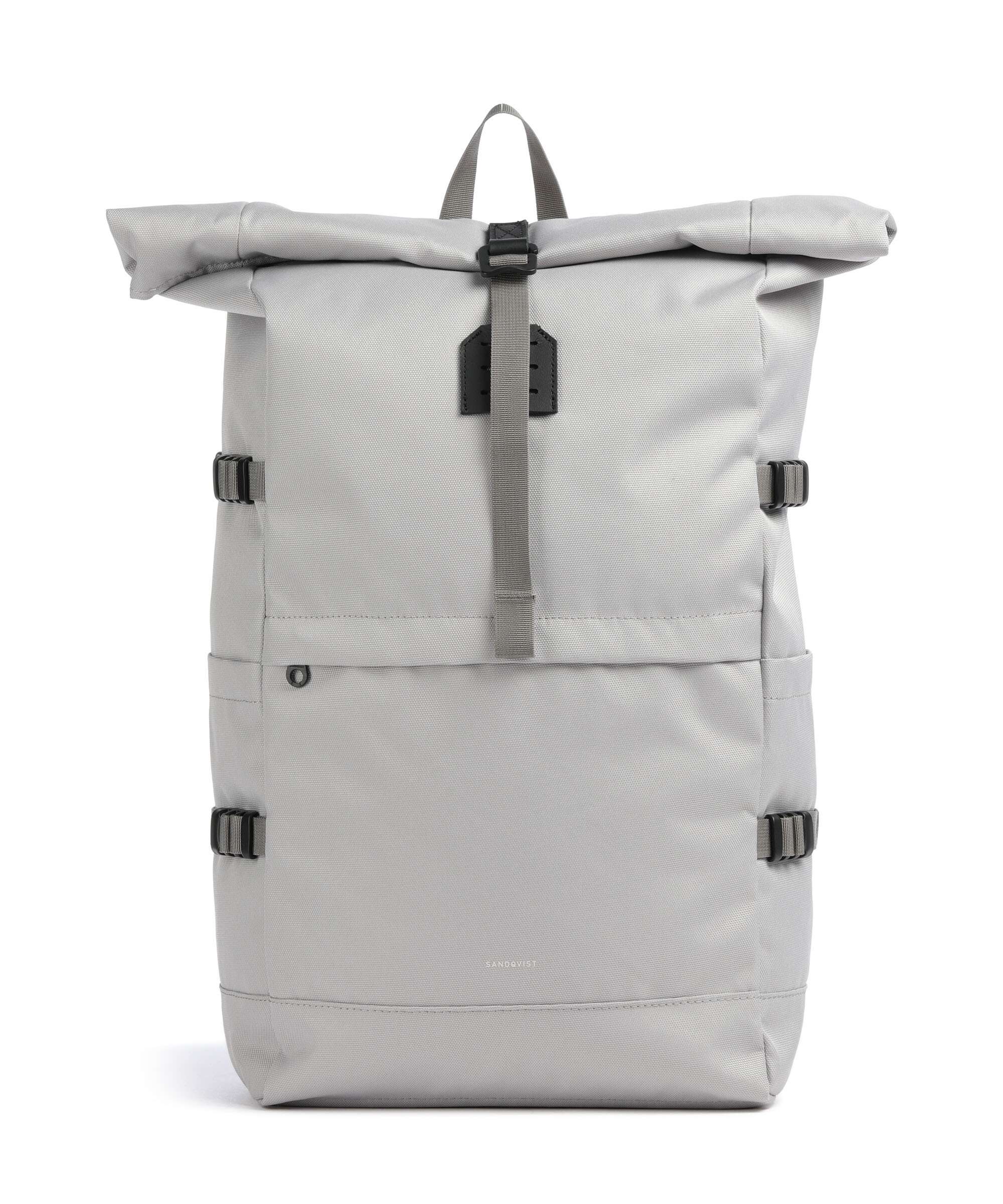 Sandqvist Icon L Rolltop backpack light grey