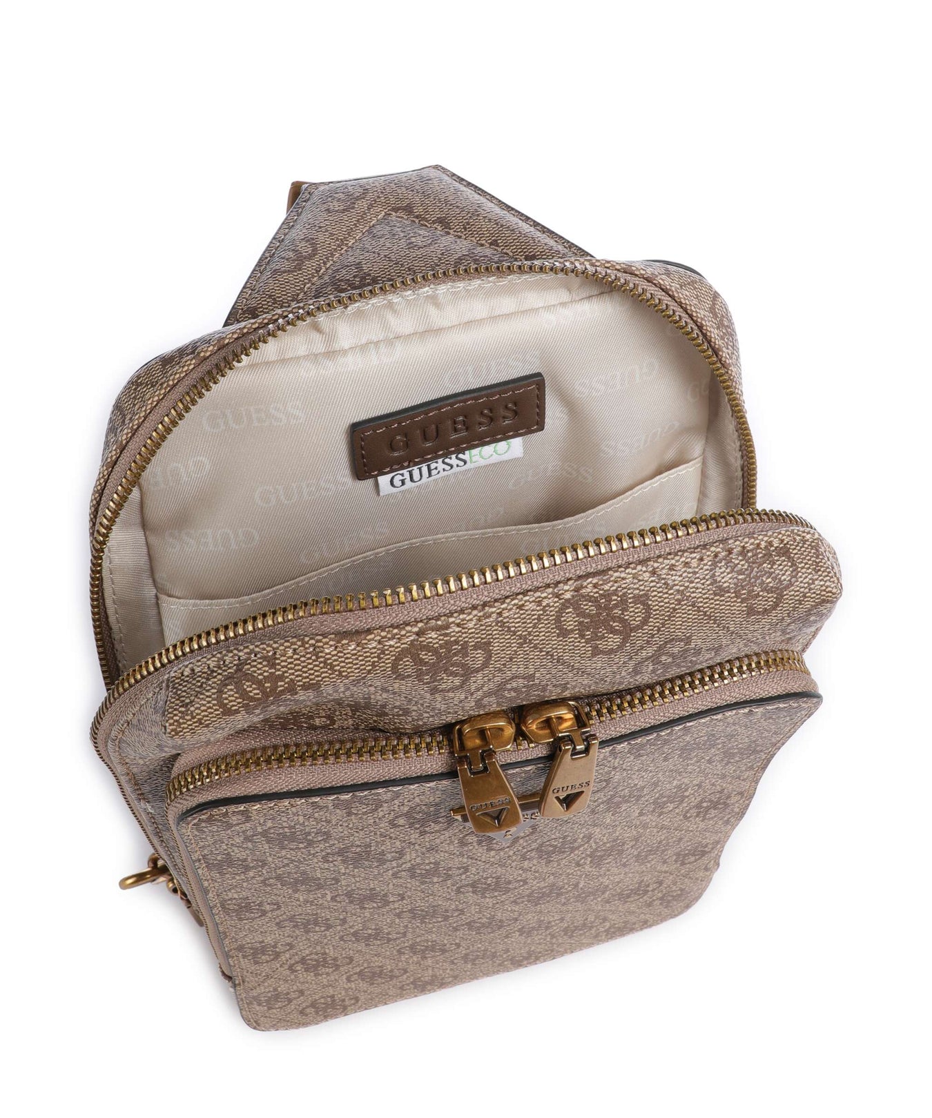 Guess Milano Sling bag beige/brown/blue