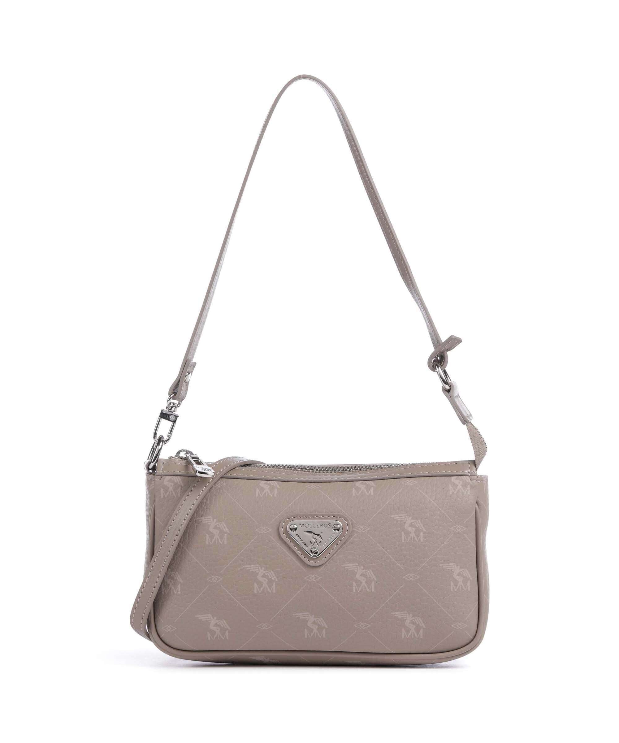 Maison Mollerus Pecarus Missy Shoulder bag taupe/rosé/silber